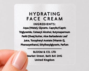 Square custom QR Stickers for Packaging - Personalized Business Labels