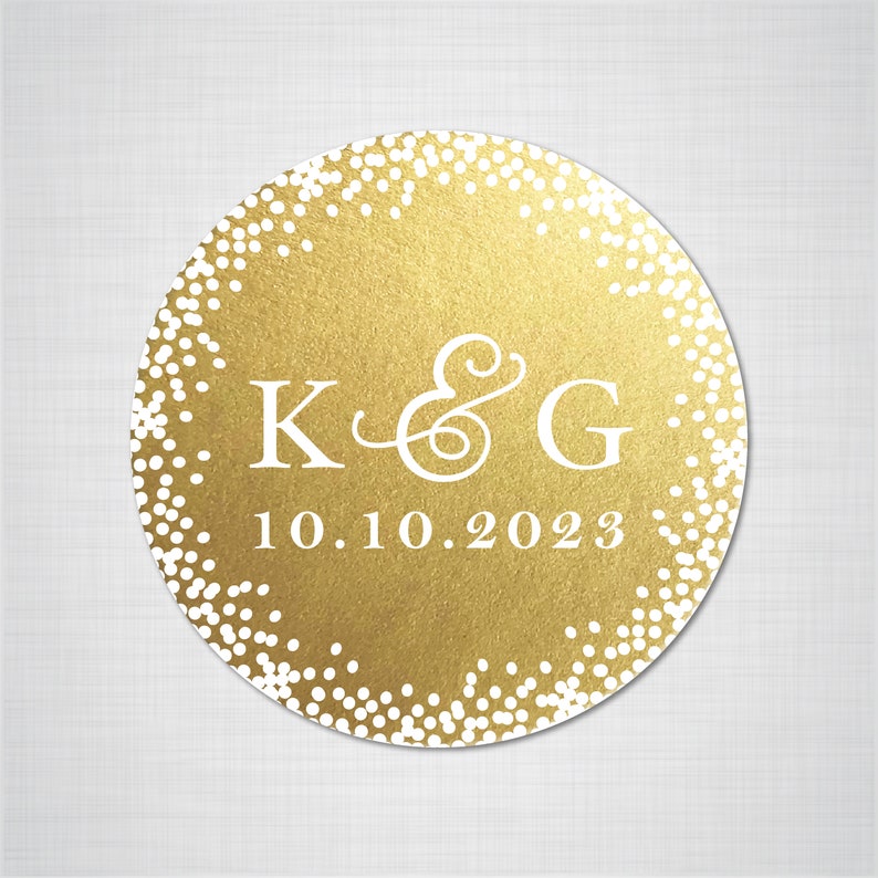 Round transparent stickers Wedding invitation seal Custom monogram wedding envelope initial seals stickers labels RW25