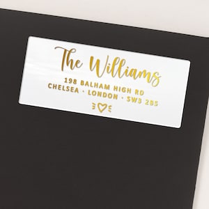 Custom Personalized Return Address Mailing Labels - 27 Stickers per Sheet