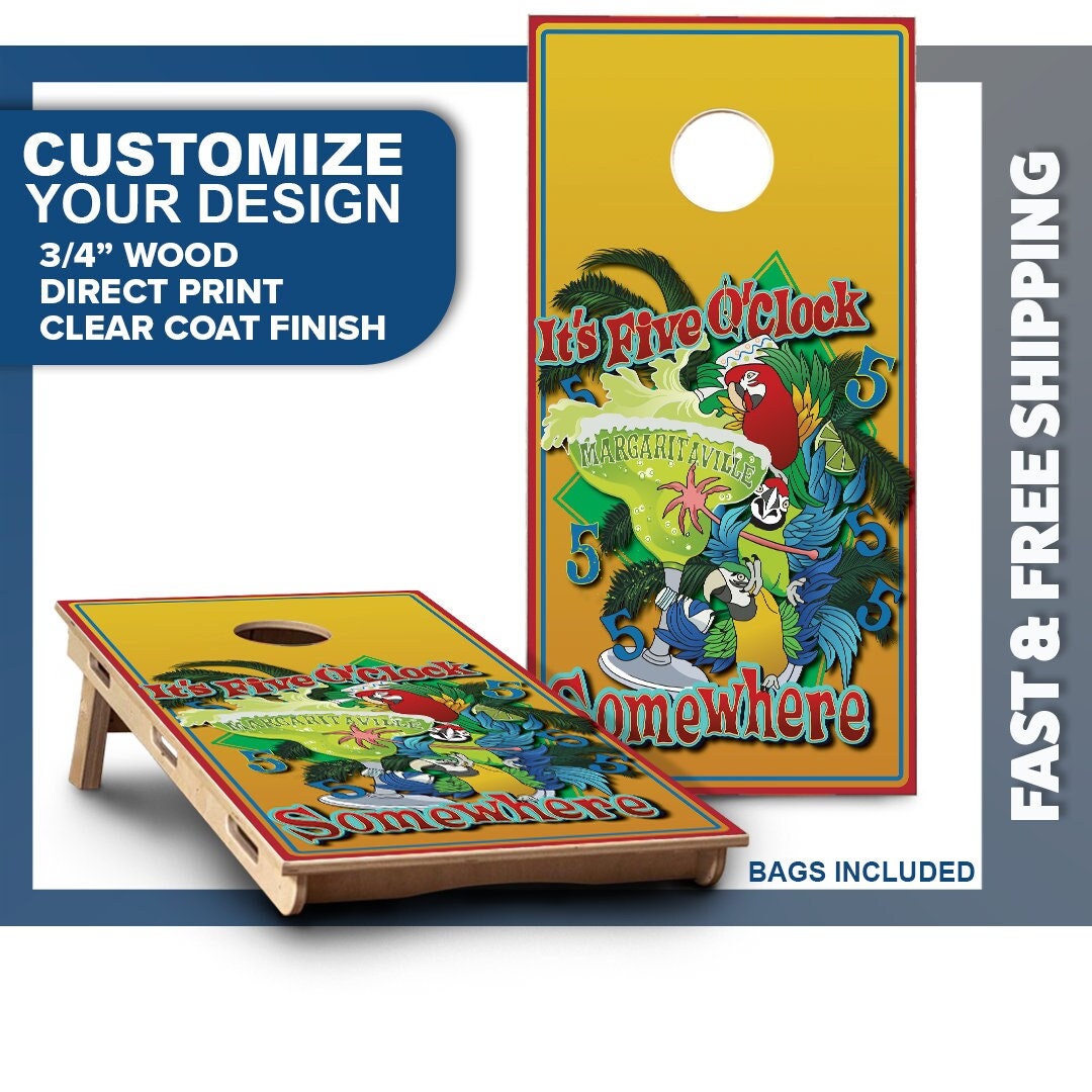 Margaritaville Cornhole Board Set Cornhole Bag Toss Board Game Outdoor
