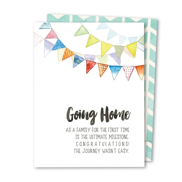 Going Home | NICU Graduating Homecoming Congratulations Card | NICU Grad Card |  NICU Baby Graduate Gift | Congratulatory Card