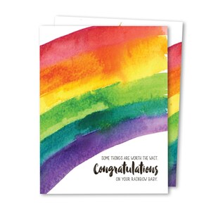 Rainbow Baby / Felicitaciones nueva tarjeta de bebé / Felicitaciones Rainbow Baby Card / Nueva mamá nueva tarjeta de felicitación del bebé / Después del aborto espontáneo Rainbow Card