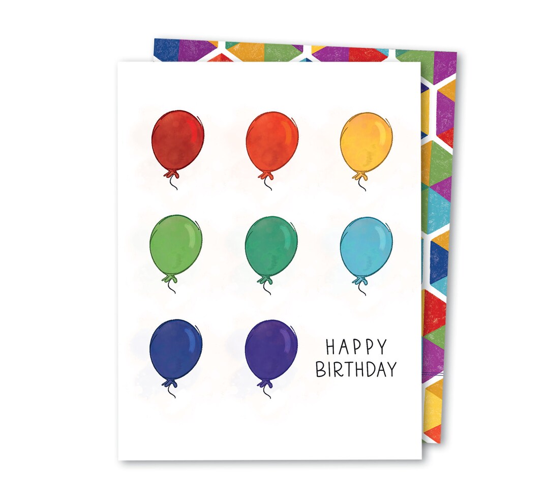Personalised LGBTQ Rainbow Pride Birthday Card - Handmade 6x6 Folded Card For Male Female Gay Lesbian