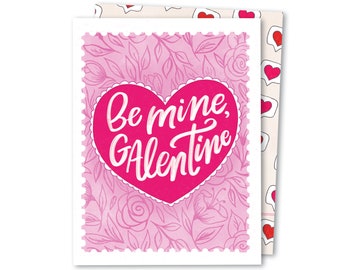 Be Mine | Cute Galentines Card | Be Mine | Card For Her | Greeting Card for Friend, Boyfriend, Girlfriend, Birthday | Love You Card