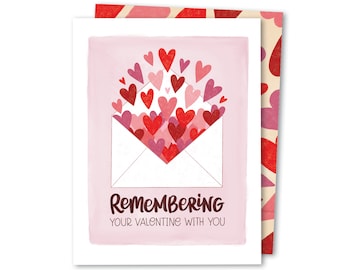 Remembering Your Valentine | Memorial Valentine | Sympathy Card | Grief Card | Bereavement Card | Condolence Card | Griefy Valentines Card