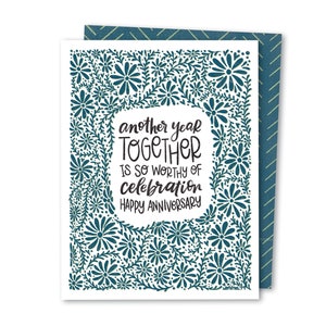 Une autre année | carte d'anniversaire | carte postale pour mari/femme/petit ami/petite amie/partenaire | Jolie carte d'anniversaire