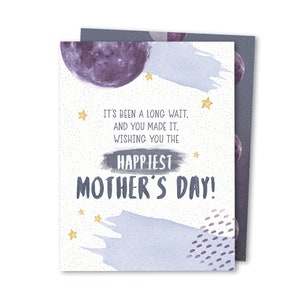 Tarjeta del Día de la Madre más feliz / Tarjeta de apoyo a la infertilidad del Día de la Madre / Tarjeta del Día de la Madre por aborto espontáneo de infertilidad / Tarjeta del Día de la Madre en duelo