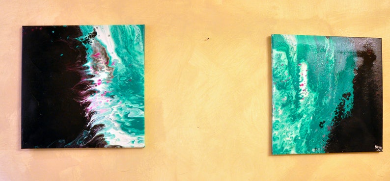 Art Fluide Fluide Art Peinture Peinture Acrylique Fluide Etsy