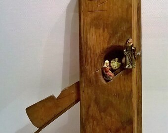 Handcrafted Nativity scene