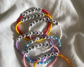 Days of the Week bracelets