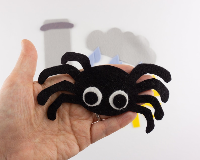 Itsy Bitsy Spider Felt Board Story flannel Board Eensy Weensy - Etsy