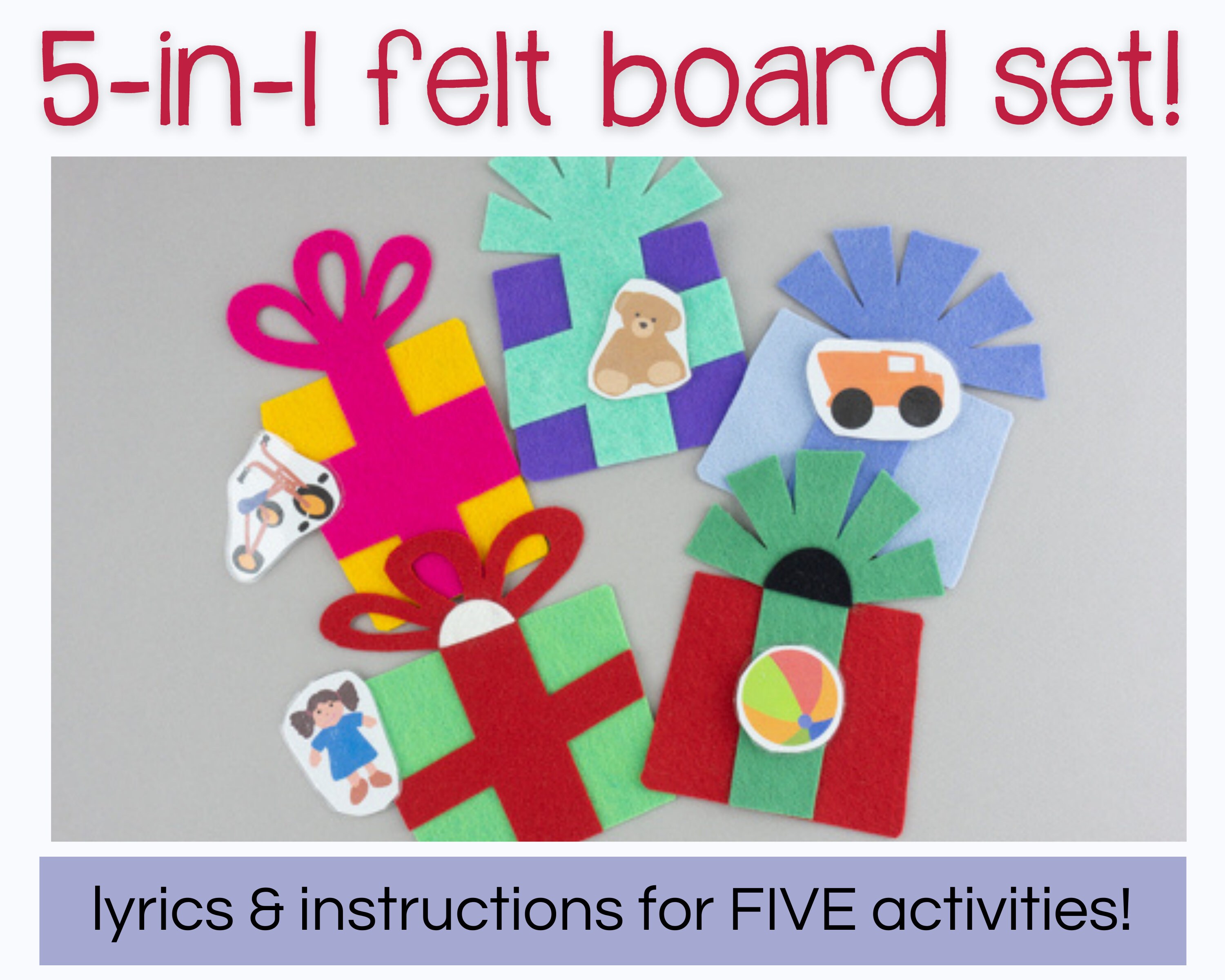 5-In-1 Holiday Gift Felt Board Story Song Set For Christmas - Etsy Ireland