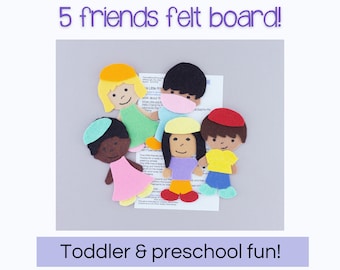 Kindness Felt Board Story Set: Preschool Circle Time Activity