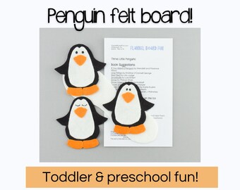 Penguin Felt Board Story Set: Winter Polar Animals, Preschool Teacher Resource