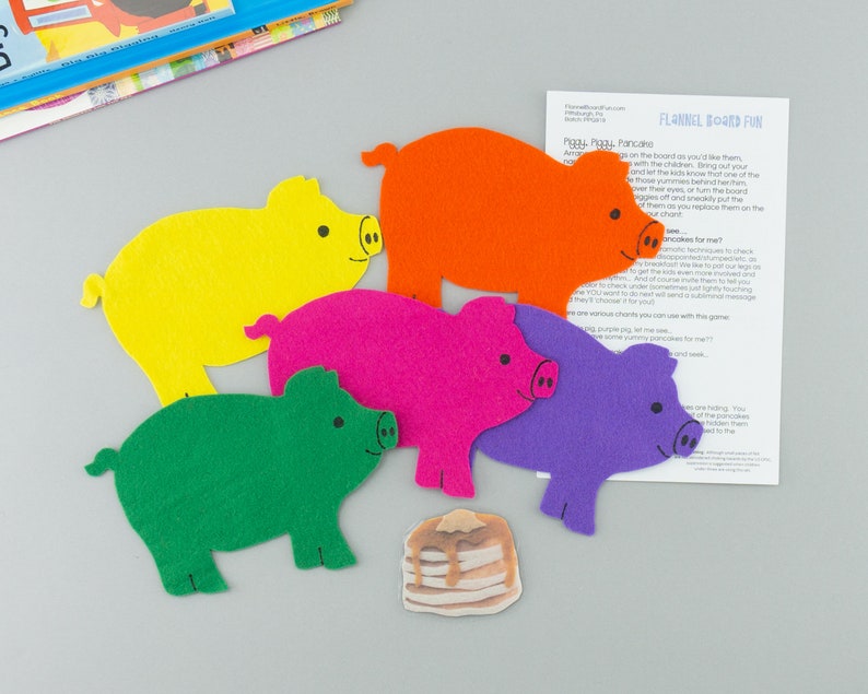 Felt Board Story Pig & Pancake Game for Preschool Classrooms Etsy