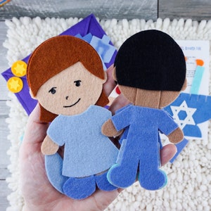 Hanukkah Felt Board Story and Felt Menorah Toy A Quiet Book or Busy ...
