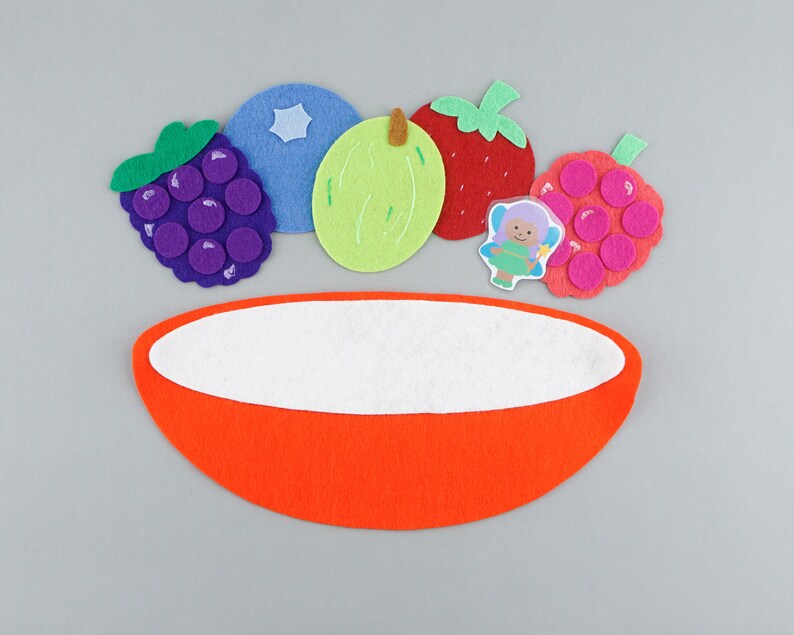 Felt Board Story: Five Juicy Berries & Fairy Hide-and-seek - Etsy
