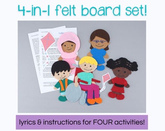 Multicultural Kids Felt Board Story: Kindness & Friendship Circle Time