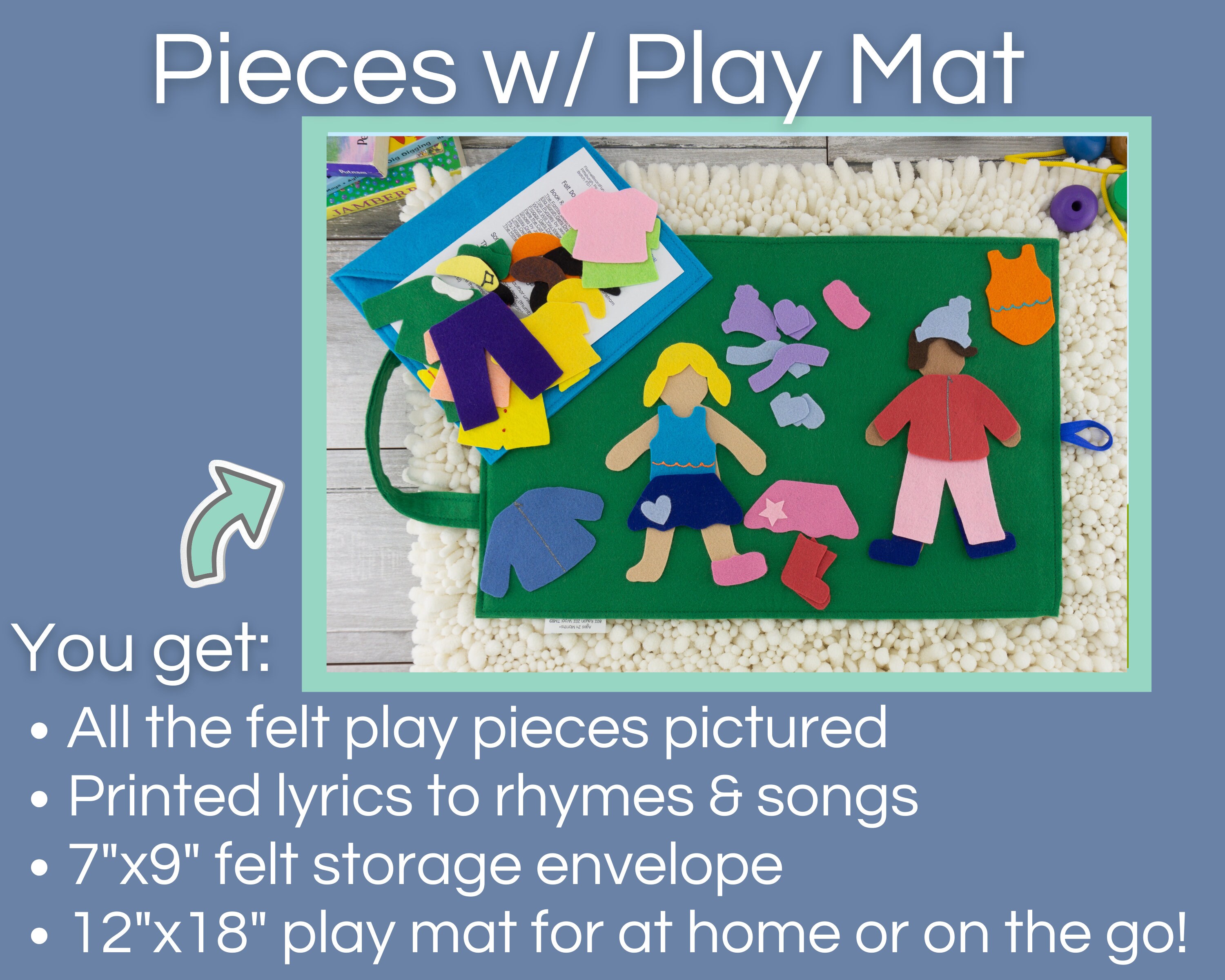 Felt Career Image Dress-Up Learning Pieces,50 Felt Board Pieces