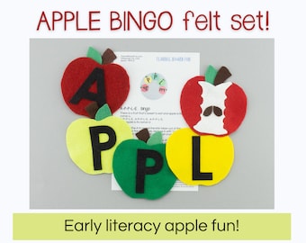 Felt Board Story Apple Song for Kindergarten + Preschool Teacher Circle Time or Library Storytime |  Flannel Board Teacher Appreciation Gift