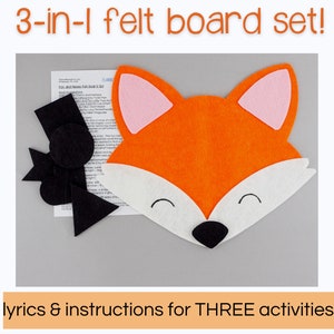 Fox Felt Board Story: Shape Noses, Preschool Circle Time