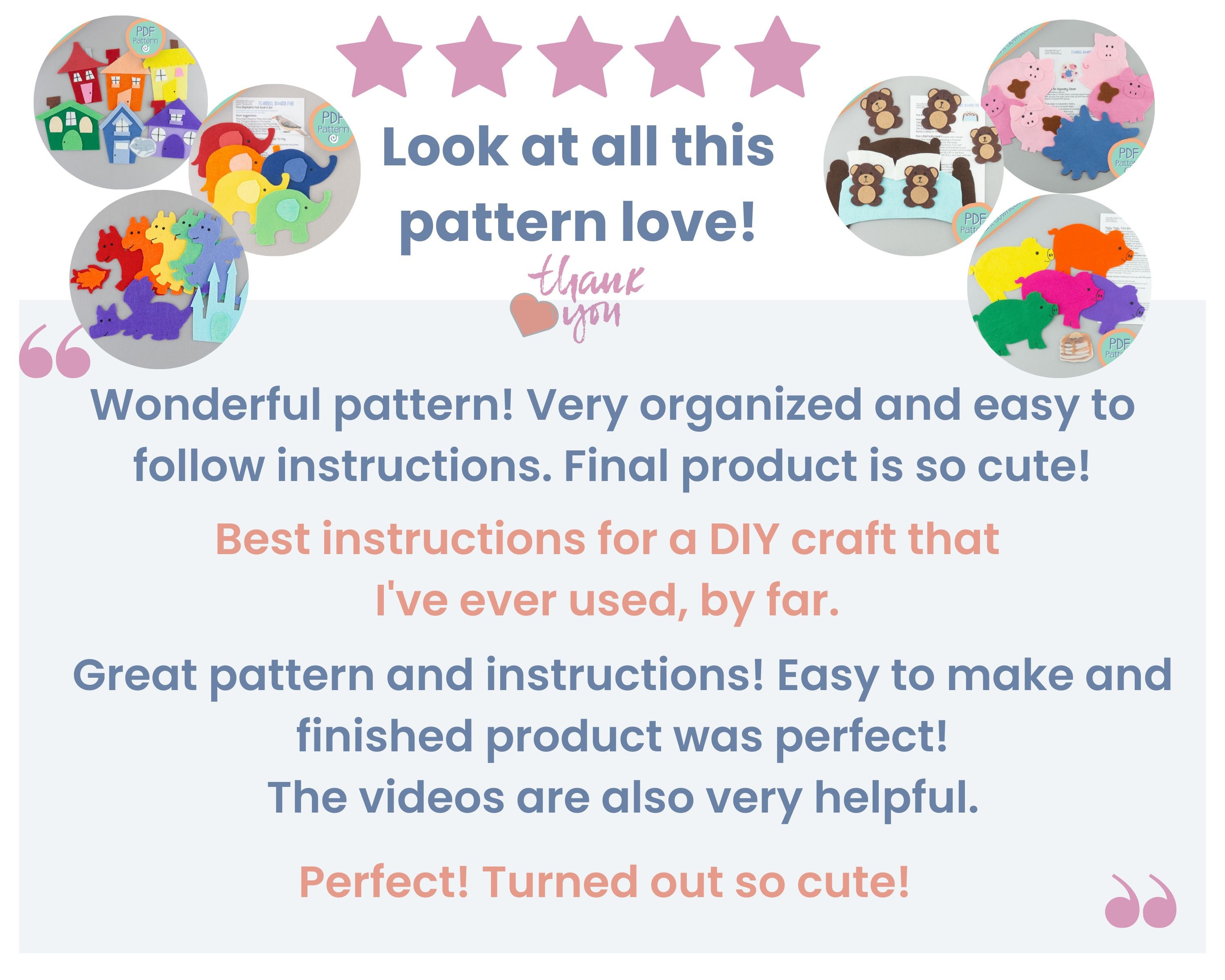 Hey Patterns PDF Pattern for Hey Diddle Diddle the Cat and the Fiddle Felt Board ...