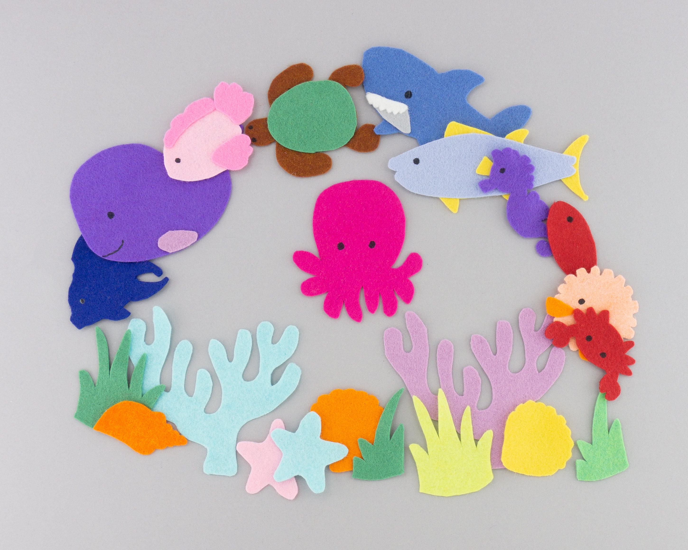 Ocean and Fish Felt Board Story Set for Preschool and Kindergarten