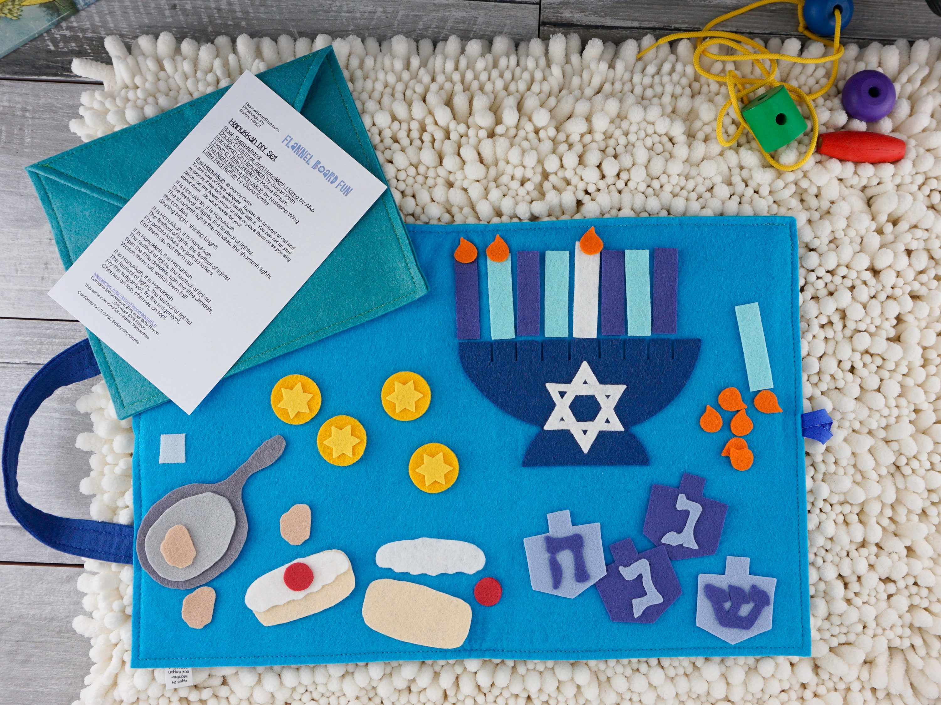 Menorah Felt Pieces Menorah Felt Pieces