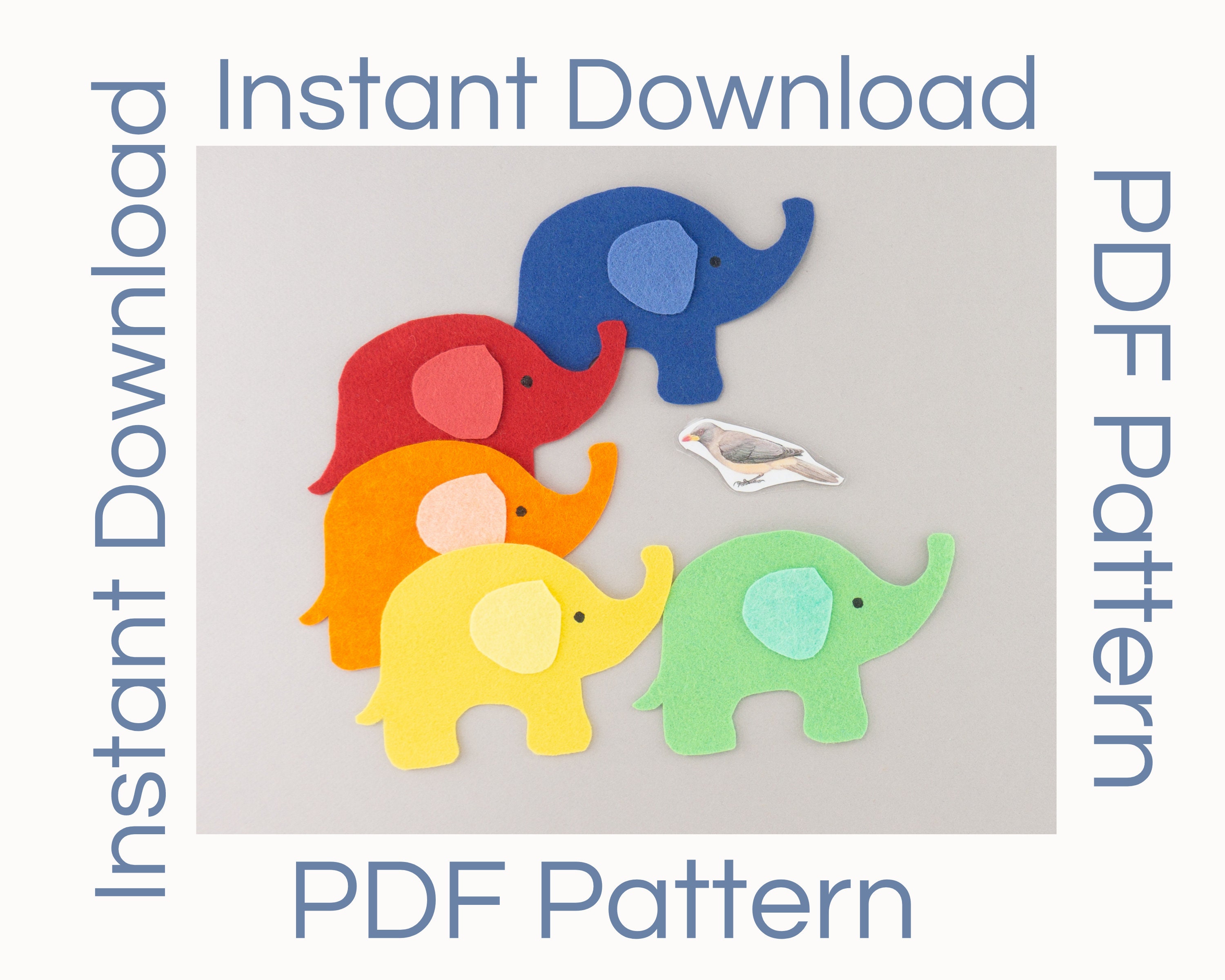 PDF Pattern Elephant Felt Board Song Set Perfect for - Etsy Australia PDF Pattern Elephant Felt Board Song Set Perfect for - Etsy Australia