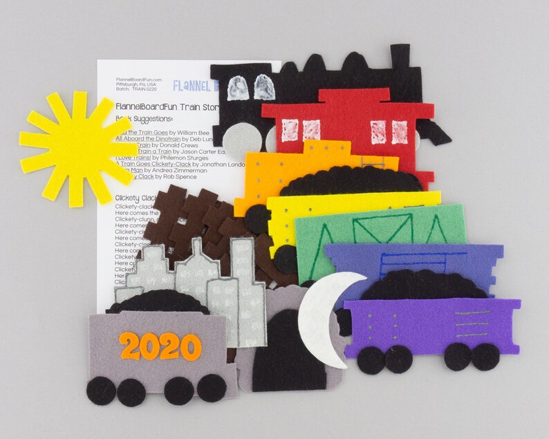 Freight Train Felt Board Story Set for Librarians Preschool Etsy