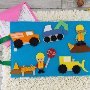 Truck Felt Board Story: Construction Quiet Activity Toy