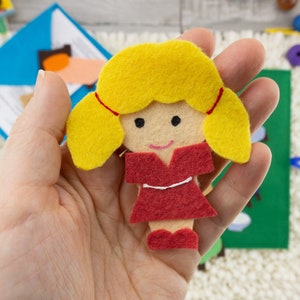 Goldilocks and the Three Bears Felt Board Quiet Activity, Montessori Child's Learning Toy, Busy Book, Busy Bag or Quiet Book Style Felt Toy image 8