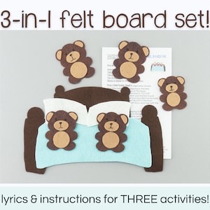 Five Bears Felt Board Story Set: Storytime & Circle Time Songs