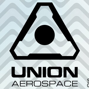 Doom Eternal Union Aerospace logo emblème svg fichier pour les machines de découpe