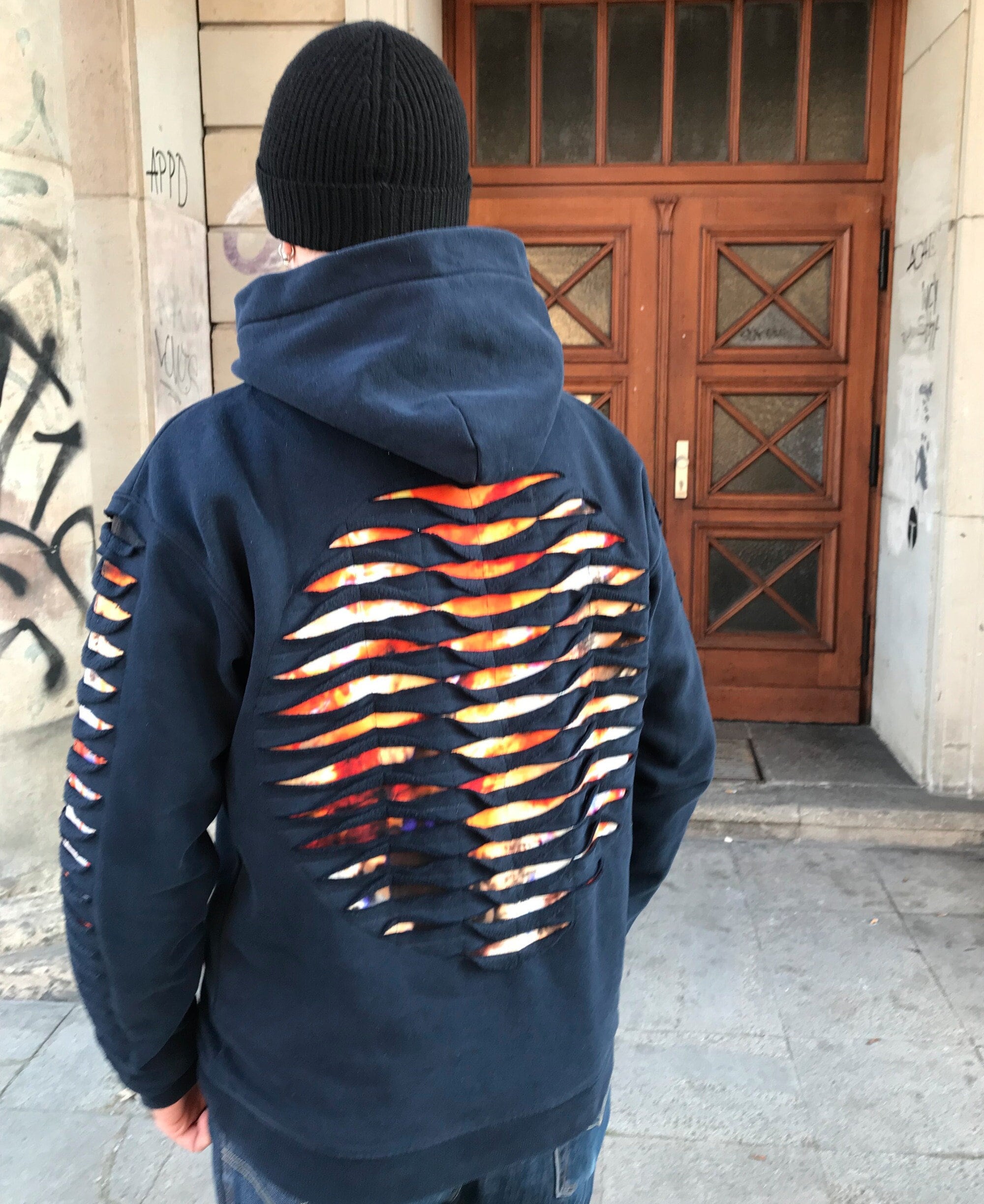 Cut Out Hoodie - Etsy