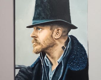 Oil portrait of Tom Hardy – Taboo Series – Handmade art on canvas – Decorative realistic painting – Custom fan art