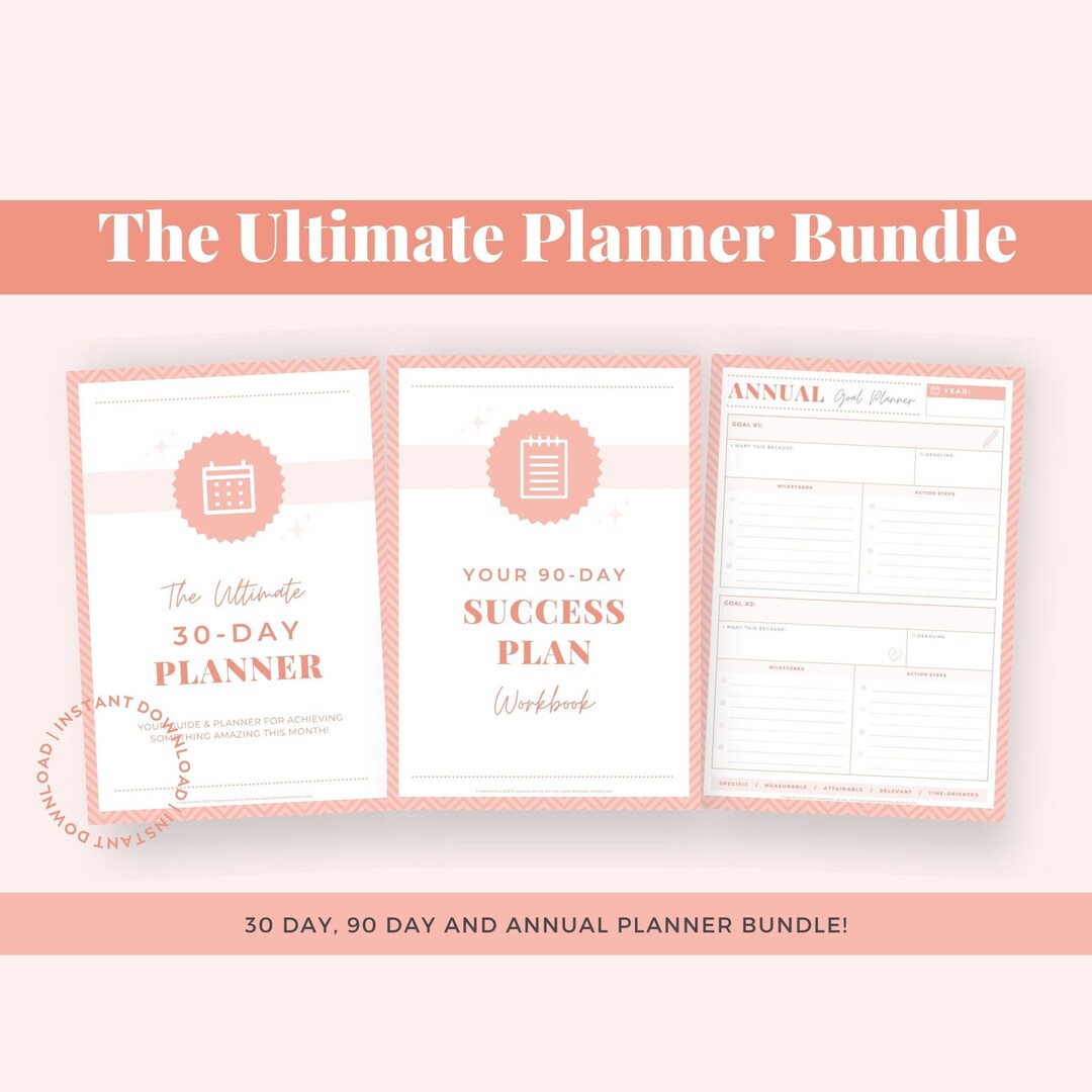 The Ultimate Printable Planner Bundle 4 in 1 Printable Digital Download ...