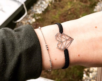 Origami-Herz (Silber)