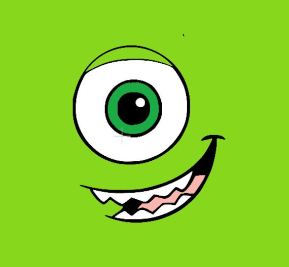 Mike Wazowski Iron on Decal - Etsy