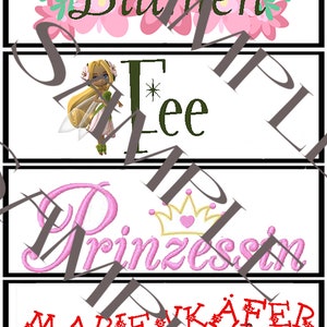 GERMAN Face Painting Signs Words Board JPEG Festivals Events Print Your Own A4 Design 6.7.8.9. and 10