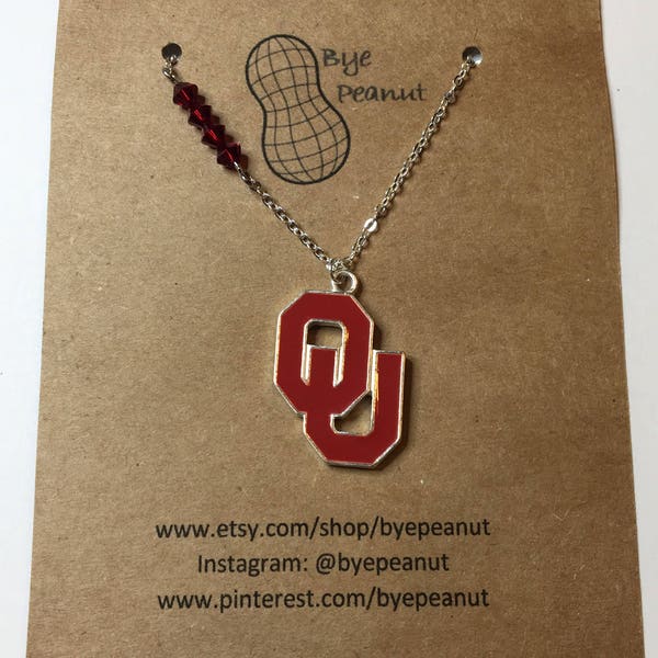 Oklahoma Sooners Paper Clip Charm Collector Necklace main image 0