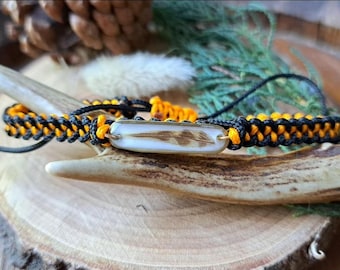 Woodcock bracelet - hunter gift - game - woodcock - painter&#39;s feather - hunting - survival paracord - huntress - necklace - huntress
