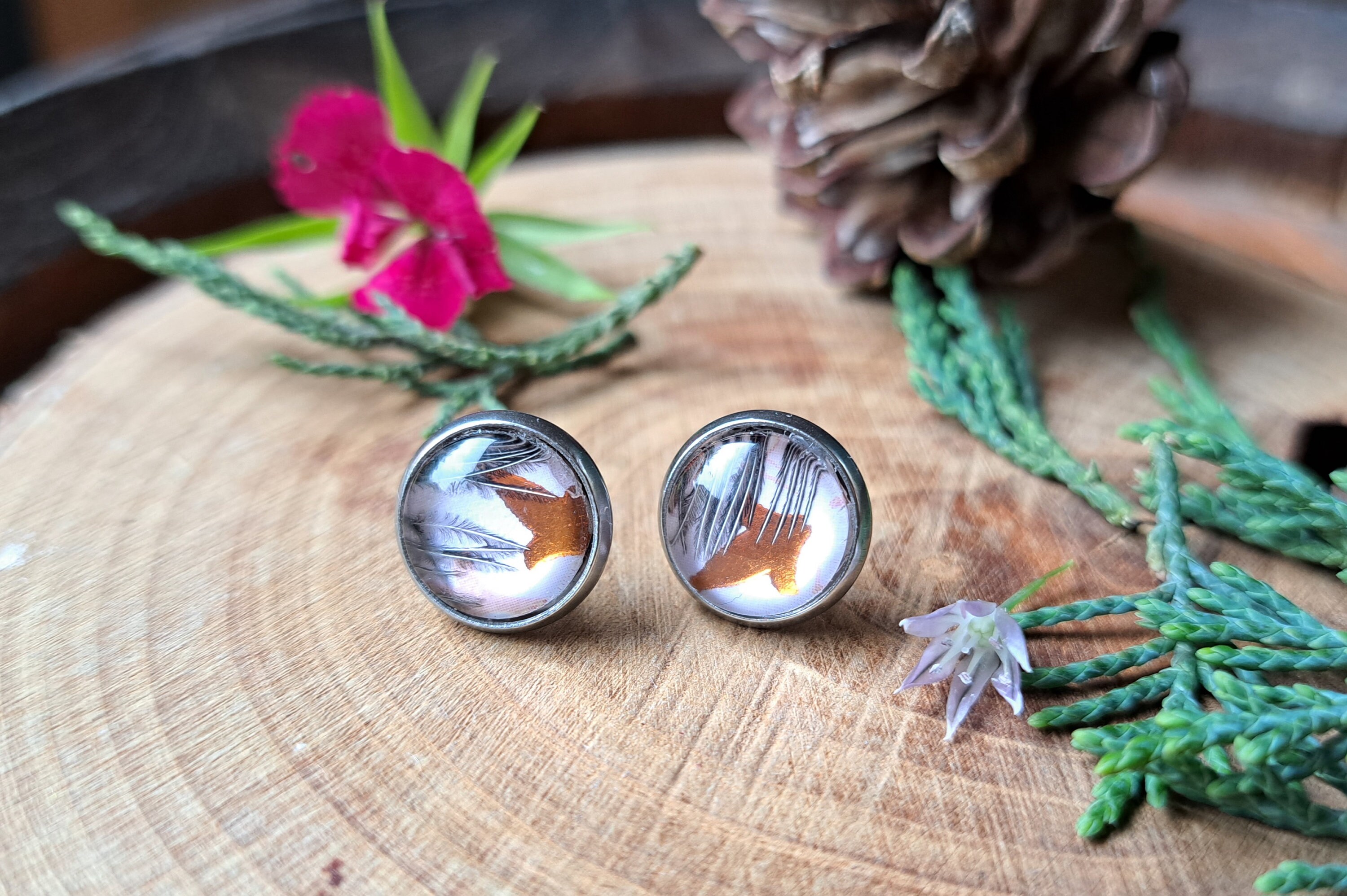 Petites Boucles D'oreilles Créoles à Deux Trous En Forme De Marguerite Et Tournesol En Oxyde De Zirconium Pour Cartilage, Double Piercing Plaqué Or