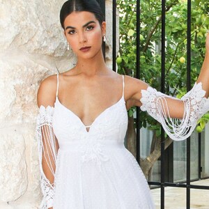 Bridal Greek Goddess Dress Braided Belt Maxi Dress Casual Wedding Dress Boho  Cocktail Dress Macrame Toga Dress Side Split Dress -  Canada