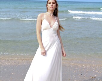 Beach Wedding Dress, Bohemian Wedding Dress, Boho Wedding Dress, Ivory Dress, Boho Bridal Dress, Rustic Wedding Dress, Boho Wedding Gown