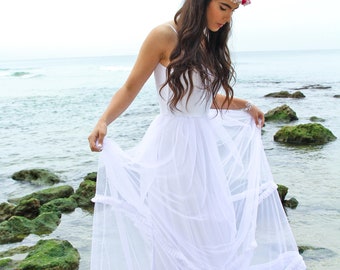 Beach Wedding Dress Etsy
