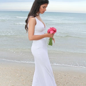 Wedding Dress, Beach Wedding Dress, Lace Wedding Dress, Boho Wedding Dress, White Wedding Dress, Vintage Wedding Dress, Long Wedding Dress