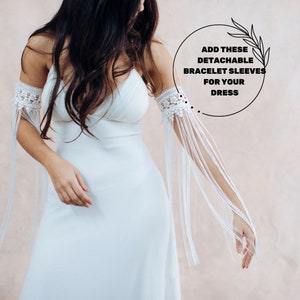 Bridal Party Jewelry, Bachelorette Party Gift, Shoulder Jewelry, Lace Bracelet Cuff, Sleeves Wedding Dress, Add On, Off Shoulder Sleeves