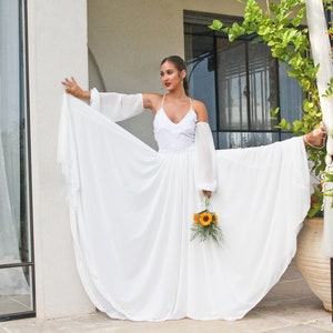 Boho Wedding Dress, Two Piece Dress, Ivory Wedding Dress, Bridal Gown, Wedding Dress Separates, Bridal Separates, Alternative Wedding Dress