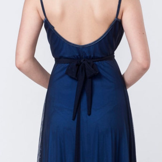 navy blue evening dress plus size
